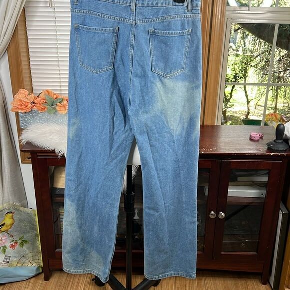 Cider Flame them in Passion Denim Jeans Sz Large - Picture 7 of 10